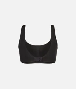 The Sleek Scoop Bralette: Jet Black -Outlet No Wire Bras Store 6 product flat back sleek scoop bralette jet black