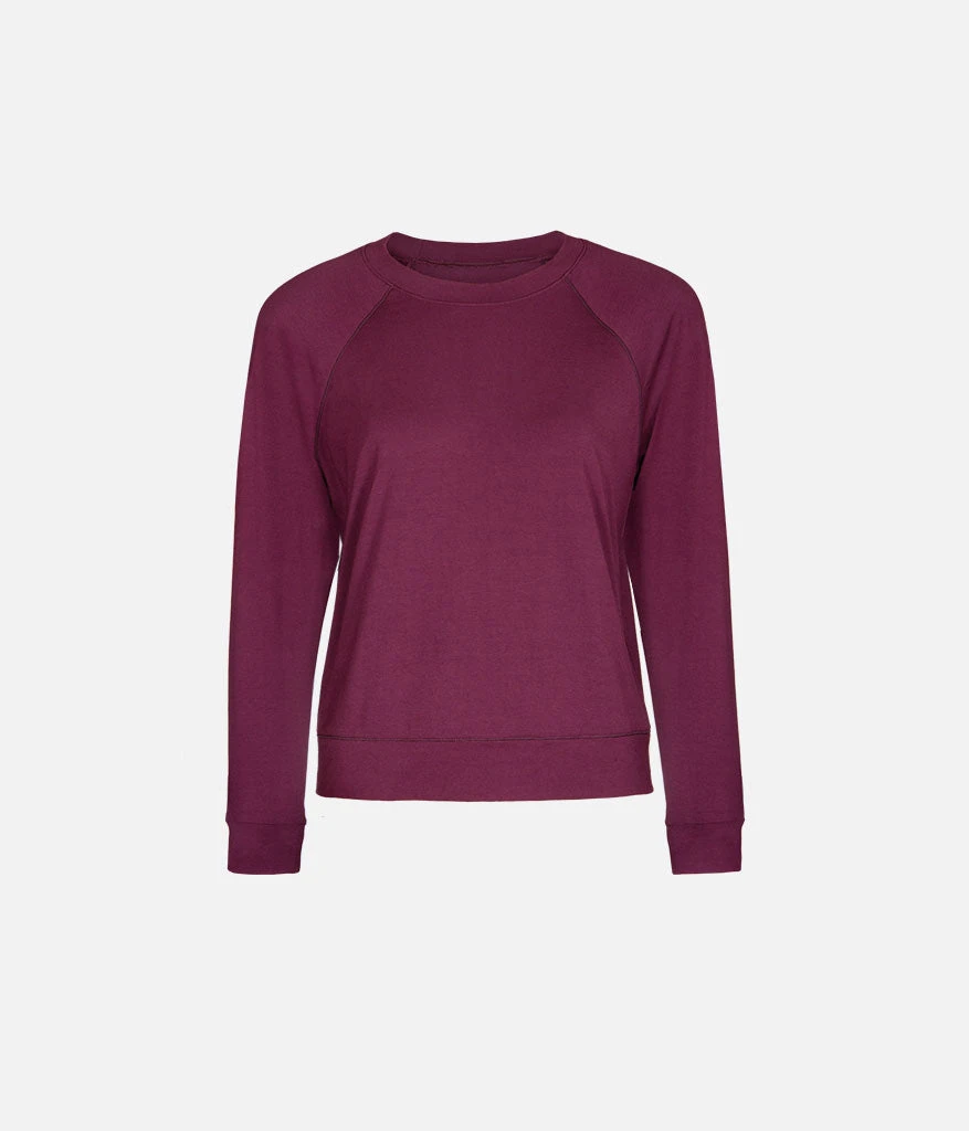 The All-Day Crew Long-Sleeve: Plum 6 The All-Day Crew Long-Sleeve: Plum - Image 6