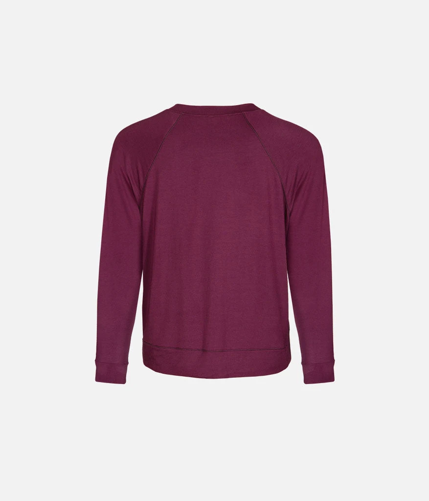 The All-Day Crew Long-Sleeve: Plum 7 The All-Day Crew Long-Sleeve: Plum - Image 7