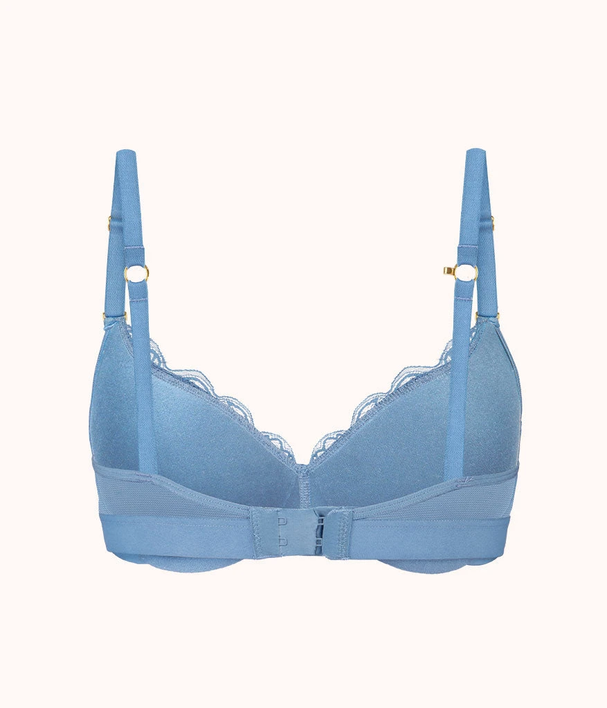 The Lace No-Wire Push-Up: Vintage Indigo - Image 7