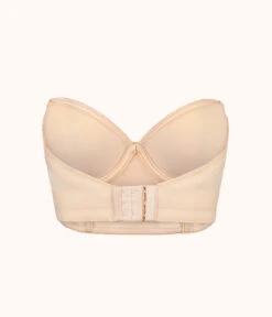 The Low Back Strapless: Toasted Almond 13 The Low Back Strapless: Toasted Almond -Outlet No Wire Bras Store 7 product flat back low back strapless toasted almond