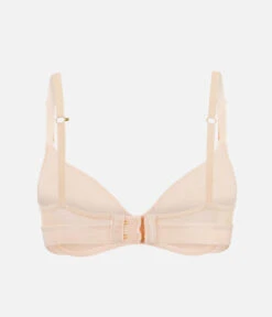 The No-Wire Push-Up: Toasted Almond -Outlet No Wire Bras Store 7 product flat back1 no wire push up toasted almond