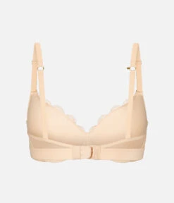The Lace No-Wire Push-Up: Toasted Almond 23 The Lace No-Wire Push-Up: Toasted Almond -Outlet No Wire Bras Store 8 product flat back no wire push up toasted almond