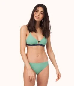 The Swim Bralette: Mint/Navy