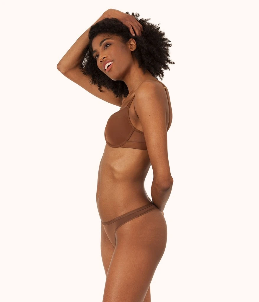 The No Show Thong: Rich Clay 1 The No Show Thong: Rich Clay