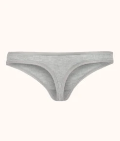 The All-Day Thong: Heather Gray -Outlet No Wire Bras Store product flat back all day thong heather gray f86ca372 5ac7 4ca0 8f97 65ab6006e69c