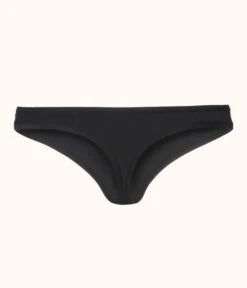 The All-Day Thong: Jet Black -Outlet No Wire Bras Store product flat back all day thong jetblack c72d8336 aef3 4bcc bb2a 091353fac239