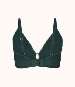 The Busty Stripe Mesh Bralette: Emerald 9 The Busty Stripe Mesh Bralette: Emerald -Outlet No Wire Bras Store product flat back busty stripe mesh bralette green 2f176fd1 8d72 4c2c 8b45 642e4b742f46
