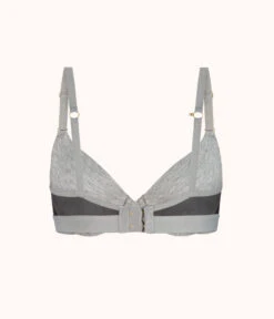 The All-Day T-Shirt Bra: Heather Gray -Outlet No Wire Bras Store product flat back modal t shirt bra heather gray 5bc6b326 ae11 4649 b203 e830986cc682