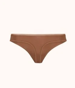 The No Show Thong: Rich Clay 9 The No Show Thong: Rich Clay -Outlet No Wire Bras Store product flat back no show thong rich clay 15593b30 12d3 4684 a547 c67210caef38