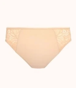 The Lace High Waist Bikini: Toasted Almond 9 The Lace High Waist Bikini: Toasted Almond -Outlet No Wire Bras Store product flat back palm lace brief toasted almond 2612514e 7955 47ab 9df8 bcef07e4f86d