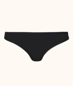 The All-Day Thong: Jet Black -Outlet No Wire Bras Store product flat front all day thong jetblack c1fed893 55b4 4b11 8ecb e74ed91ae258