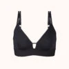 The Deco Mesh Bralette: Jet Black