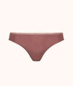 The No Show Thong: Umber
