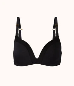 The No-Wire Nursing Bra: Jet Black -Outlet No Wire Bras Store product flat front no wire maternity jet black dfa54f1a c5d7 4064 83a6 f02140a95832