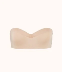 The No-Wire Strapless: Toasted Almond -Outlet No Wire Bras Store product flat front no wire strapless toasted almond 47c0fd26 b500 48b4 9352 2f80d7f2cba9