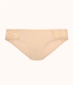 The Palm Lace Bikini: Toasted Almond -Outlet No Wire Bras Store product flat front palm lace bikini toasted almond 90d7cad9 22c7 43b7 9bfc 582ace5126d0