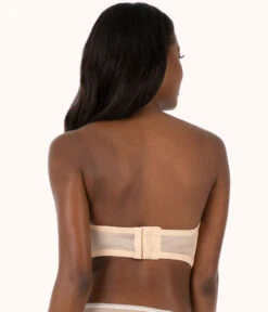 The No-Wire Strapless: Toasted Almond -Outlet No Wire Bras Store sizeswap 32DDD 3 back no wire strapless toasted almond