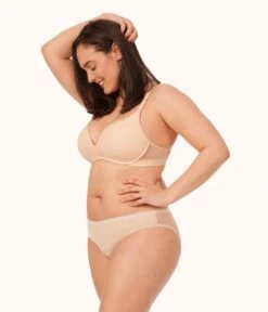 The No-Wire Push-Up: Toasted Almond -Outlet No Wire Bras Store sizeswap 38D 2 side no wire push up toasted almond